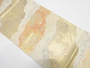 アンティーク　道長取りに古典柄織り出し袋帯（着用可）